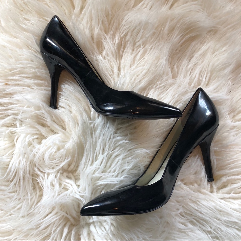 Nine West 4” Black Patent Heels - 8 1/2